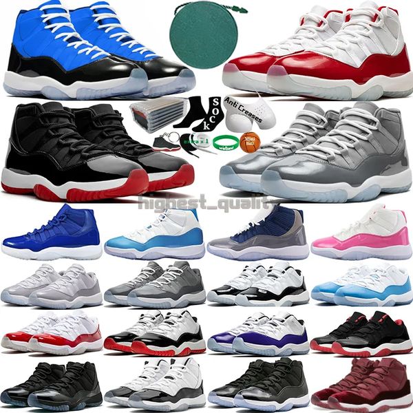

2023 basketball shoes for men women cherry cool cement grey concord bred unc gamma blue midnight navy velvet space jam 25th anniversary mens