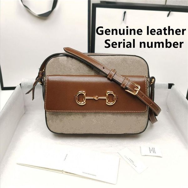 

2021 whole genuine leather camera bag purse fashion shoulder bag cowhide handbag presbyopic card holder purse evening bag mess293g