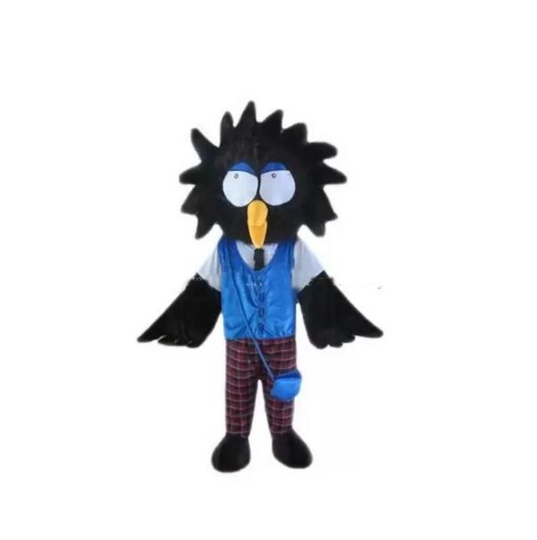 

factory new crow mascot costumes cartoon character sz, Red;yellow