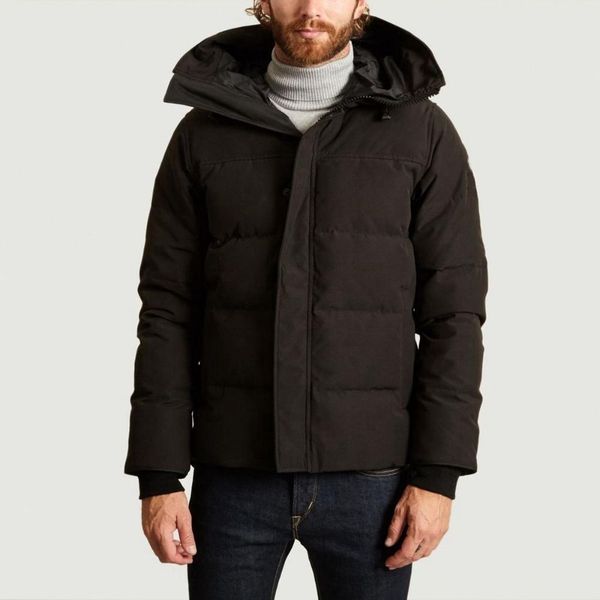 

canada puffer jackets men designer outdoor white duck down windbreaker jassen outerwear hooded fourrure manteau down jacket coat hiver parka, Black