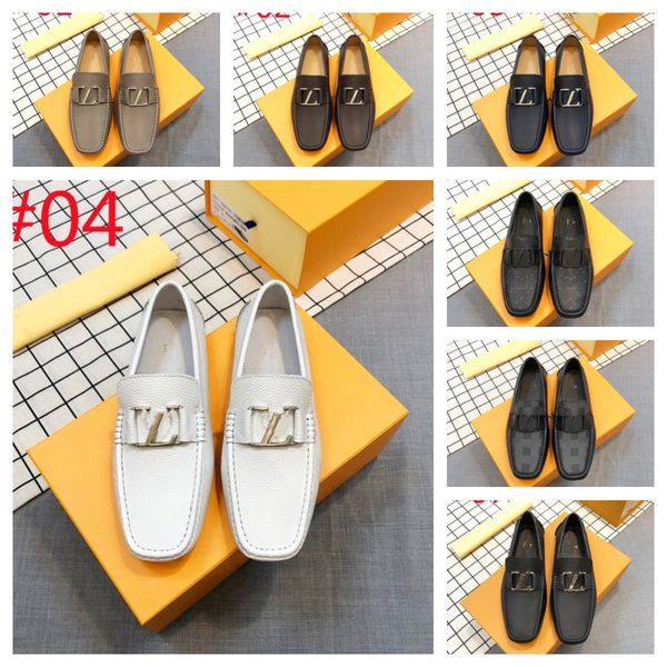 

genuine leather man shoe luxury brands italians casual slip on formal loafers men moccasins italian black male driving shoes size 38-46