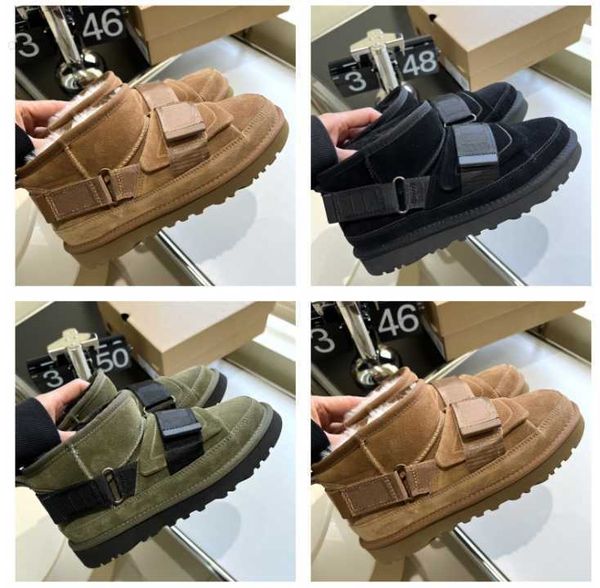

boots 2022 classic ultra mini hybrid snow boot womens platform aus ankle boot designer woman winter australia wgg short booties thick bottom, Black