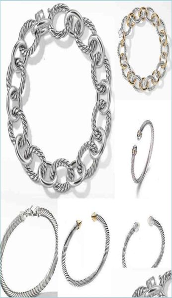 

gold chain bracelet womens bangle jewelry mens dy trend charm designer women platinum ed wire bracelets round plated head fas3726052, Black