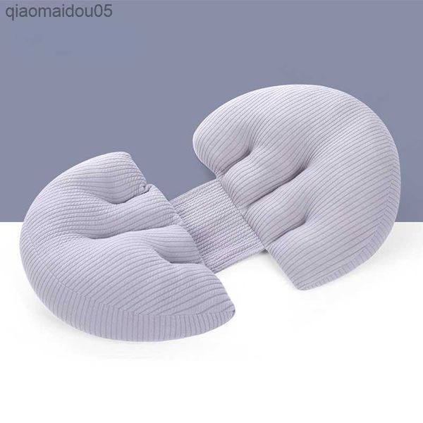 

side sleeping pillow 60x30x5cm pregnant women waist protection multi-function u-shape pregnancy support l230712