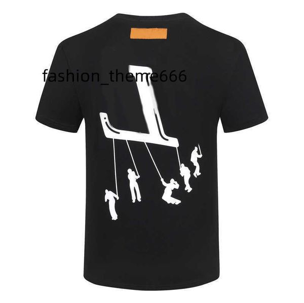 

2022 mens designers t shirt man womens tshirts designer with letters print short sleeves summer shirts men loose tees asian size m-4xl, Black;brown