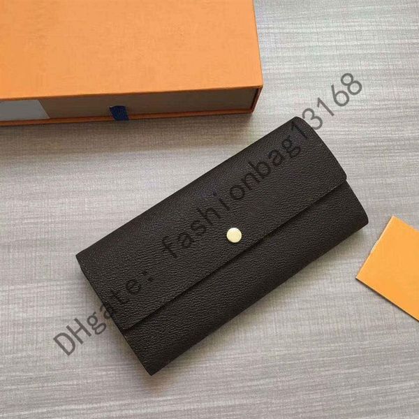 

61734 luxury designer wallet zipper bag men wallets leather card holder pocket long mens bags coin purses with box qweru285t, Red;black