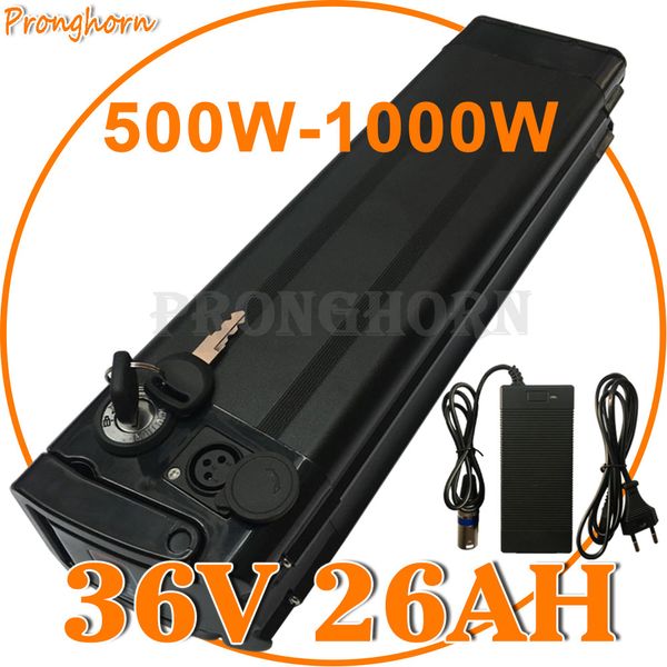 

ebike battery 36v 20ah 18ah 15ah 13ah 10ah silver fish lithium battery accu for 1000w 500w 350w 250w electric bicycle batteries