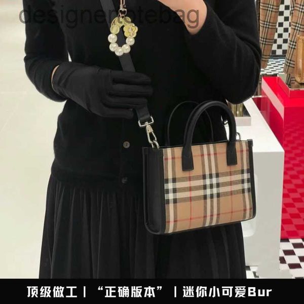 

burbrery new tote mini tote bag colored checkered cross body mature little cute mobile phone bag