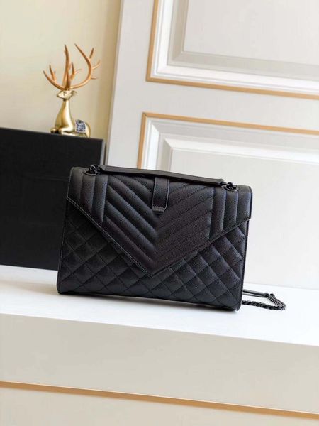

high-end envelope bag messenger bag shoulder bag imported cowhide 24cm
