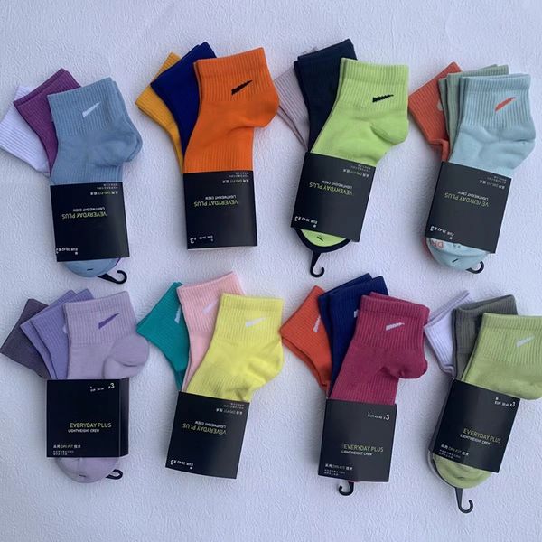 

mens socks tech fleece designer classic socks womens socks solid color breathable sweat absorption couple socks nk print multiple colors ava, Black