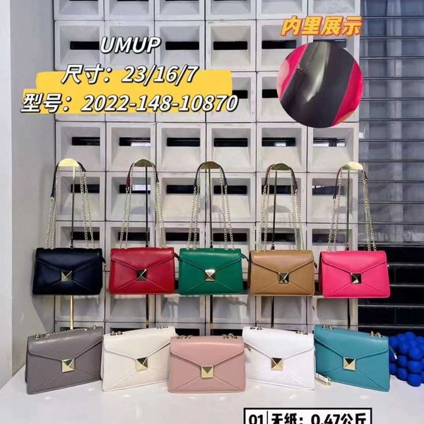 

bags velatninio designer ladies2023 bag for big woman liu nail chain diagonal cross small square bag women's portable shoulder soft cow