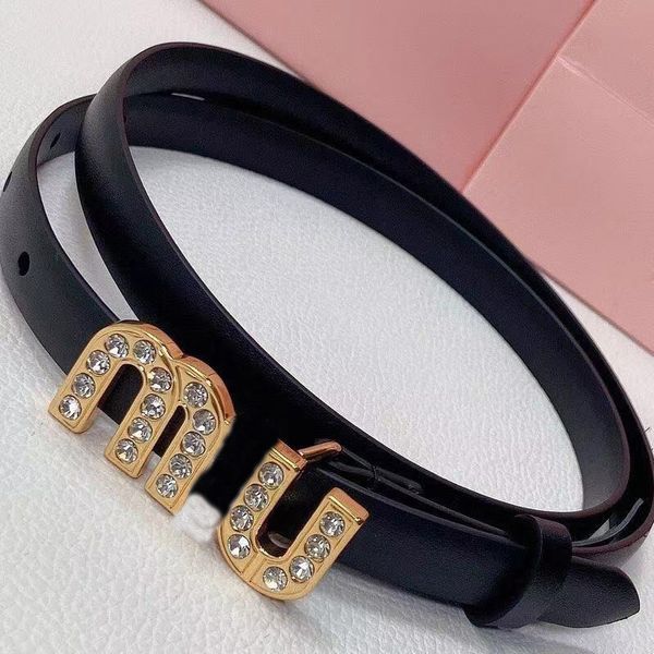 

miu slim waistband, famous lady, full of foreign charm, light luxury, slim and fashionable layer cowhide paired with pure copper hardware, h, Black;brown