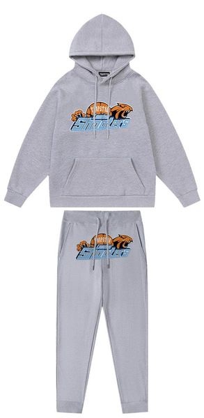 

trapstar tracksuit sweater trousers set designer hoodies mens printed sportswear suit hooded sportswear men pants tiger towel695, Black