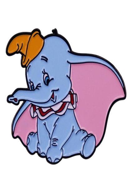 

cute cartoondumbo brooch fashion classic anime character badge6431411, Blue