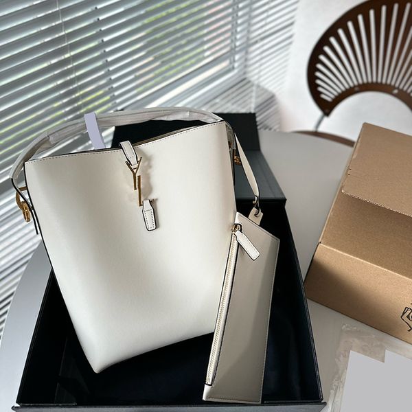 

luxury bucket bag designer handbag crossbody bag fashion shoulder bag genuine leather shopping bag long shoulder strap underarm bag simple b