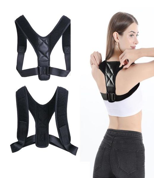 

adjustable medical menwomen back posture corrector clavicle spine back shoulder lumbar brace support belt posture correction3561050