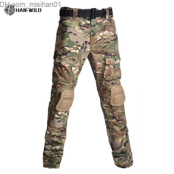 

men's pants han wild plus size pants 8xl men's cargo pants with padded military tactical pants hunting multi pocket camo pants z23, Black