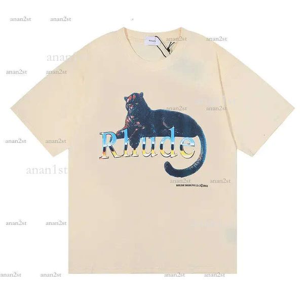 

2023 summer rhude t shirt mens designer t shirt rhude casual shirts man womens tees short sleeves sell men hip hop clothess, White;black