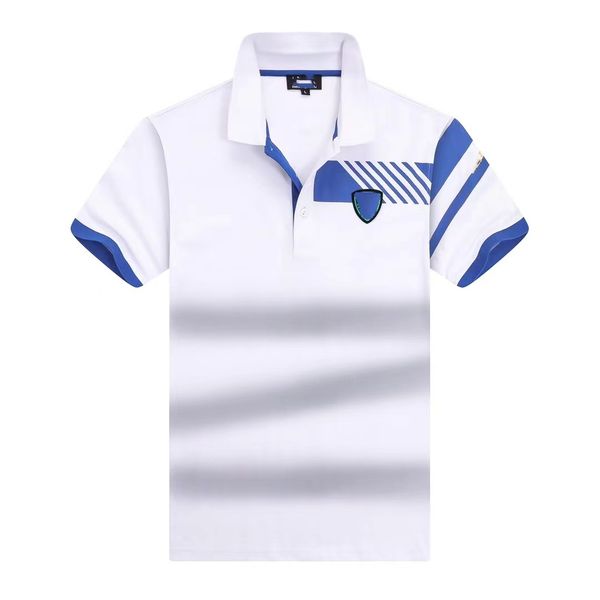 

e7 polo shirt mens luxury shirt classic fit business bead cotton minimalist design super versatile style asia size m xxxl 2023 summer men de, White;black