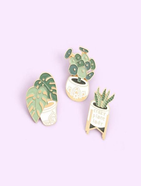 

i love plant enamel pins custom sansevieria monstera brooches bag clothes lapel pin potted plant badge jewelry gift for friends 105176475, Gray