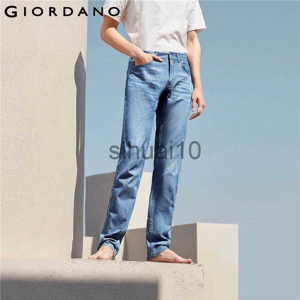 

men's jeans giordano men jeans moustache effect lightweight jeans classic five pocket zip fly comfy denim jeans 13111011 j230728, Blue