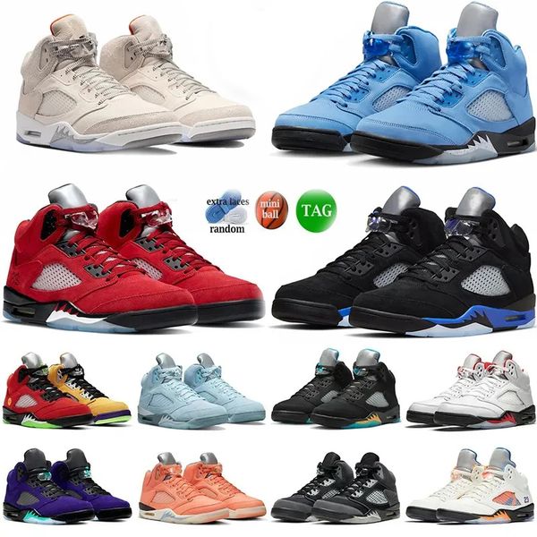 

5s men basketball shoes carft unc racer blue stealth 2.0 oreo fire raging red jade horizon blue bird sail metallic green bean 5 anthracite s