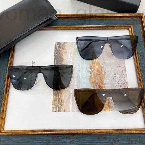 

sunglasses designer slpins fashion versatile one piece lens anti uv same sl1 tnbd, White;black