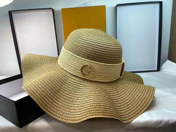 

r classic fashion straw hat lady lace pearl travel sun block visor flat straw woven temperament everything sun hat tide, Blue;gray