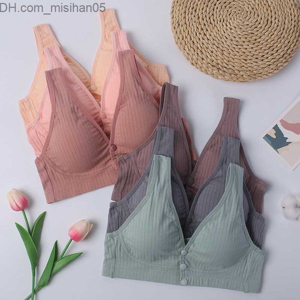 

maternity intimates pregnant women's care bra with front buckle no steel ring no sagging vest fashionable pregnant women's underwe, White