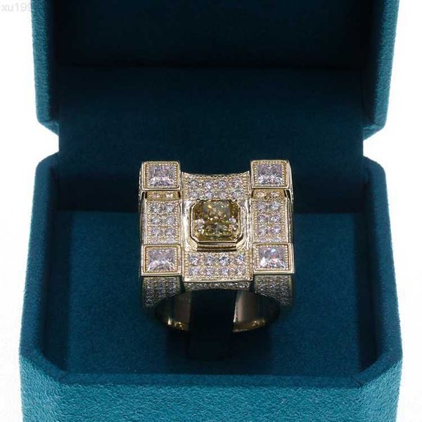 

Redleaf Jewelry Customization Men Gold Plated Ring Moissanite Vvs 14k Men Jewelry Gold Plated Ring