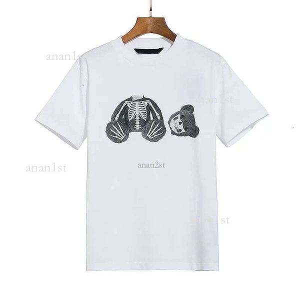 

designer pa t shirt tags decapitated bear letters short sleeve summer tide mens womens tees3, White;black