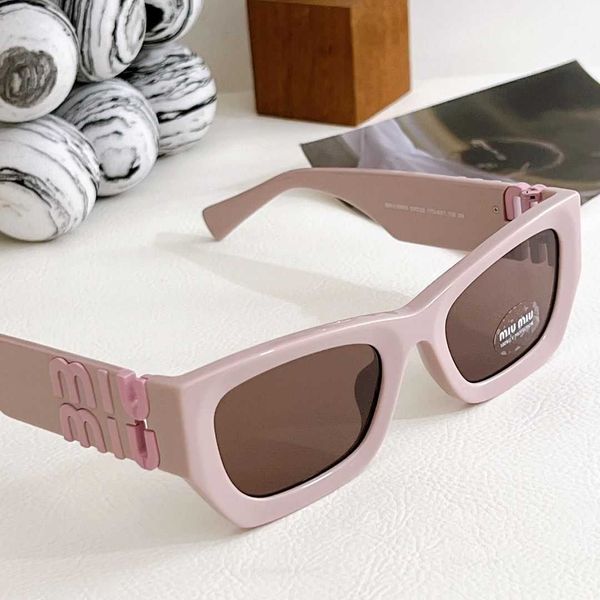 

miao miu sunglasses smu09w fashionable square eyewear panels advanced high gloss uv resistant, White;black