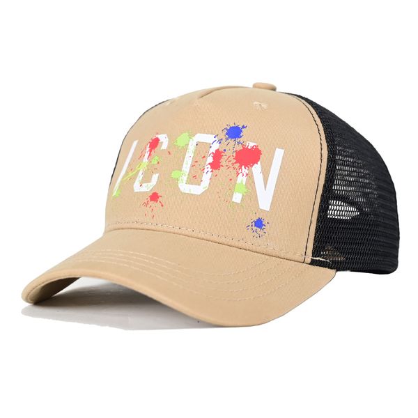 

icon all season versatile baseball cap men's and women's fashion net hat duck tongue hat white hat fashion brand graffiti hat, Blue;gray
