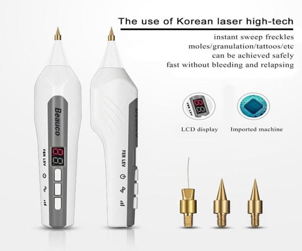 

machine plasma pen freckle dot mole warts dark spot tattoo removal skin care beauty rejuvenation3501090, Black