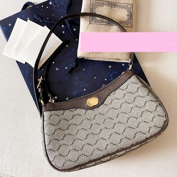 

womens 7a quality luxury ophidi half moon bag designer men clutch bags totes cross body lady pochette underarm bags city summer satchel hand