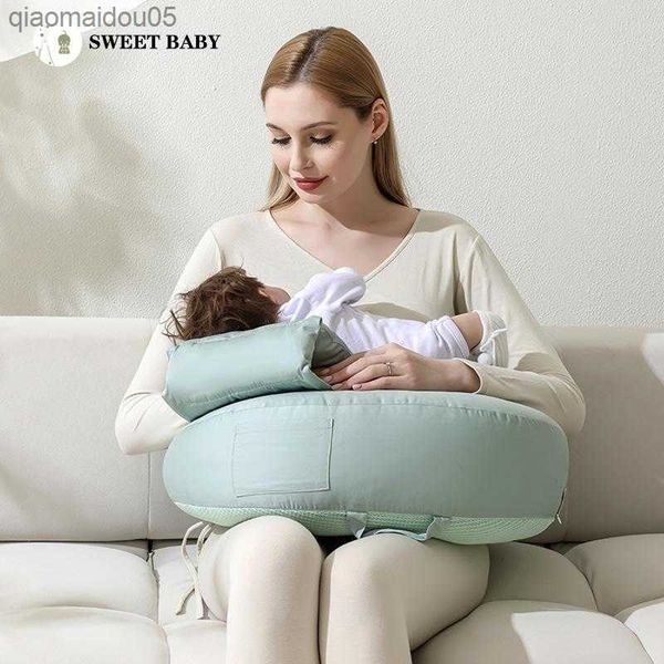 

breastfeeding pillow waist support strap design hands nursing artifact sitting lying feeding pocket breastfeeding pillow l230712