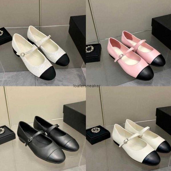 

2022 new vintage mary jane single shoes women sandals in early autumn ballerinas retro fragrance in 1980s first layer sheepskin splicing des, Black