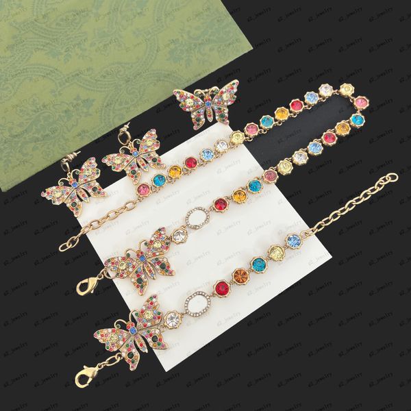 

designer necklace design jewelry earrings diamond bracelet colorful gemstone butterfly ring butterfly earrings set necklace wedding party gi, Black