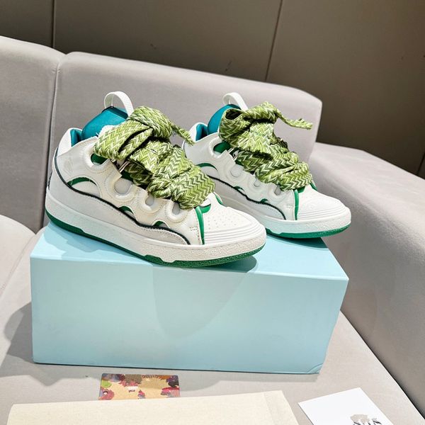 

2023 designer oversized sneakers casual shoes white black leather luxury velvet suede for womens 0728