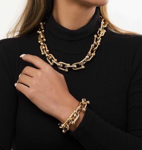 

ingemark goth chunky thick chain choker necklaces for women men steampunk acrylic resin trendy party boho jewelry collar7346505, Silver