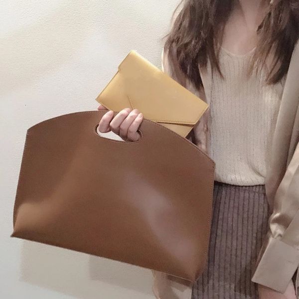 

briefcases waterproof pu leather briefcase lapbag for women business handbag female notebook 14 inch case 230729