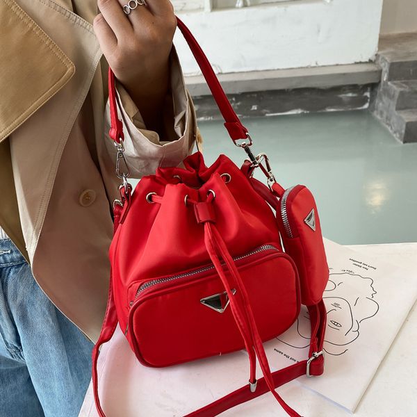 

custom nylon rope women's small bucket bag mini purse trend backpack