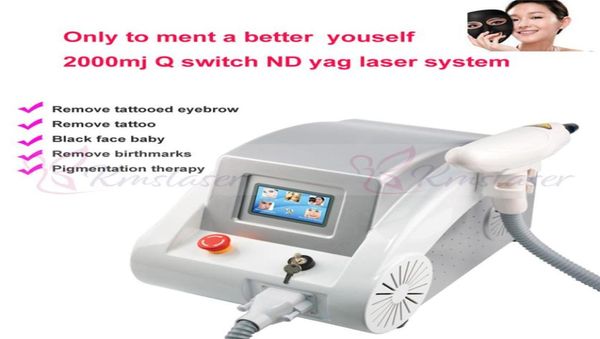 

3 in 1 portable q switched yag tattoo removal skin rejuvenation pigment removal spa salon home use machine7216654, Black