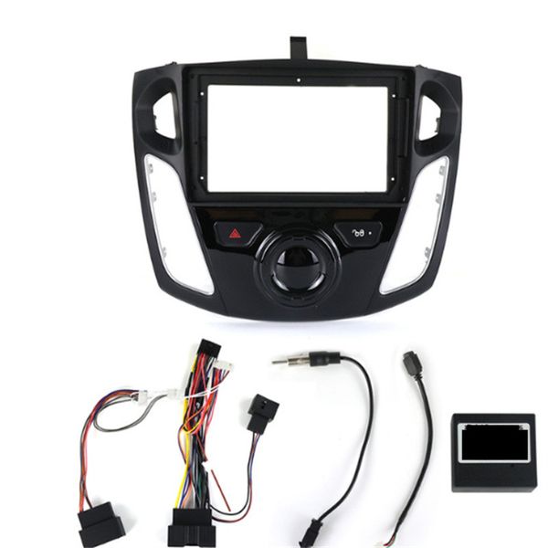 

fo-rd fo-cus 3 multimedia car radio fra-me, ster-eo au-dio panel installation kit, mp5, dvd, 2din, 9 inch, 2012-2017