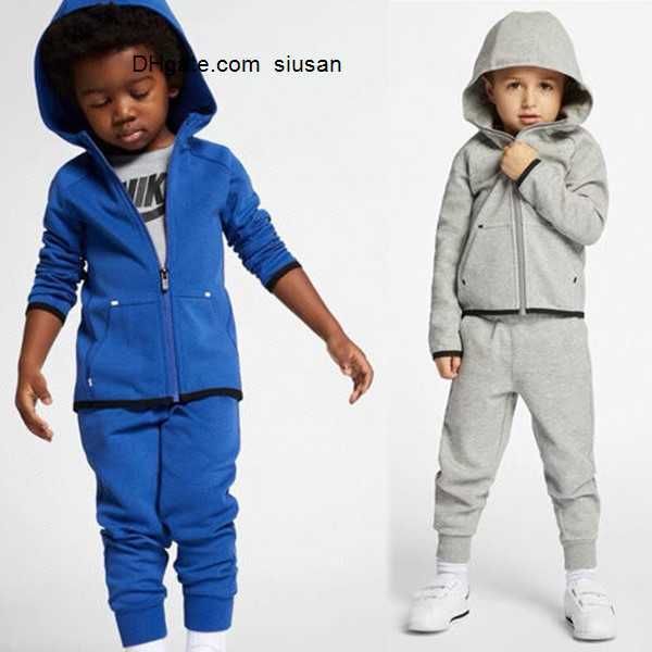 

brand boys tracksuit girls kids clothes sets toddlers autumn casual baby girl clothing suits child suit sweatshirts sports pants spring kid, White