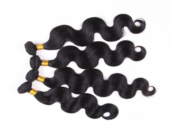 

elibess brand brazilian virgin hair bundles human hair body wave weave natural color 100gr one piece 4pcs lot dhl4329941, Black