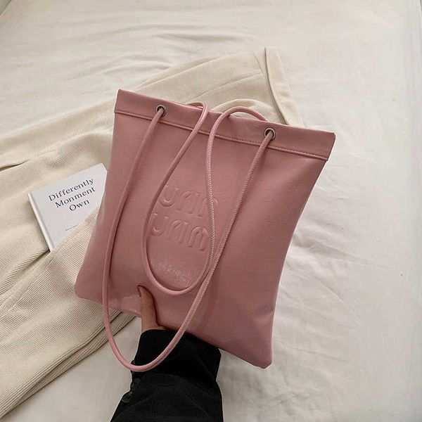 

designer bags shoulder portable underarm bag type bag women's large capacity bag sensory commuter bag miu tote bag hwcj