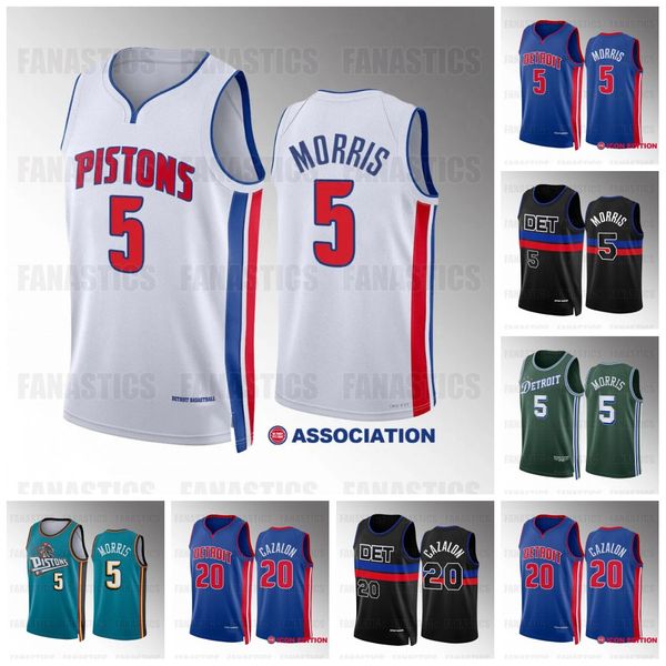 

monte 5morris bojan 44 bogdanovic 2023 "piston"jersey cade 2 cunningham jaden 23 ivey saddiq 41 bey alec 5 burk isaiah 28 stewart, Black;red