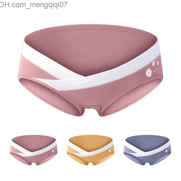 

maternity intimates women's panties low waist maternity underwear women cotton v type pregnant pregnancy comfortable postpartum seamles, White