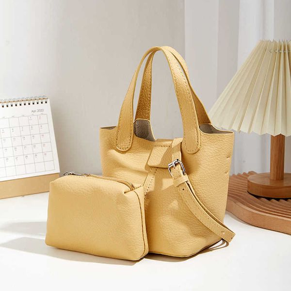 

h erme picotin lock tote bags for sale spring and autumn new soft leather bucket bag with lychee pattern fashion versatile vegetable basket